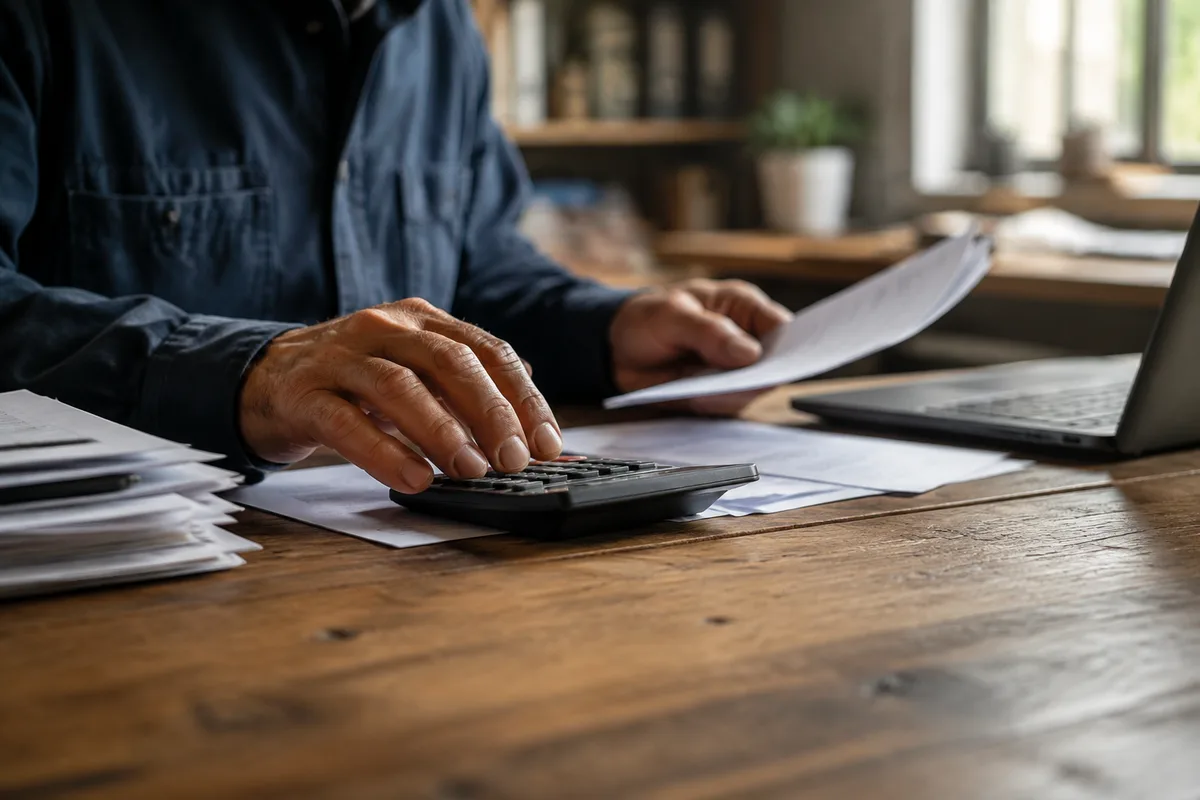 Wat moet er op een factuur staan, een voorbeeldfactuur voor een zzp-klusbedrijf met alle verplichte velden zoals KvK-nummer, btw-id, factuurnummer en btw-tarief gemarkeerd