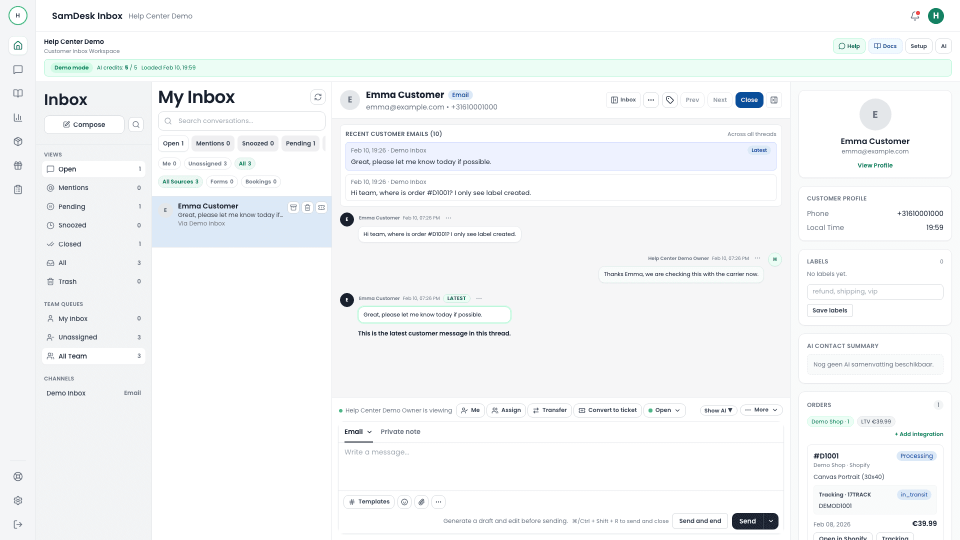 Thread execution training